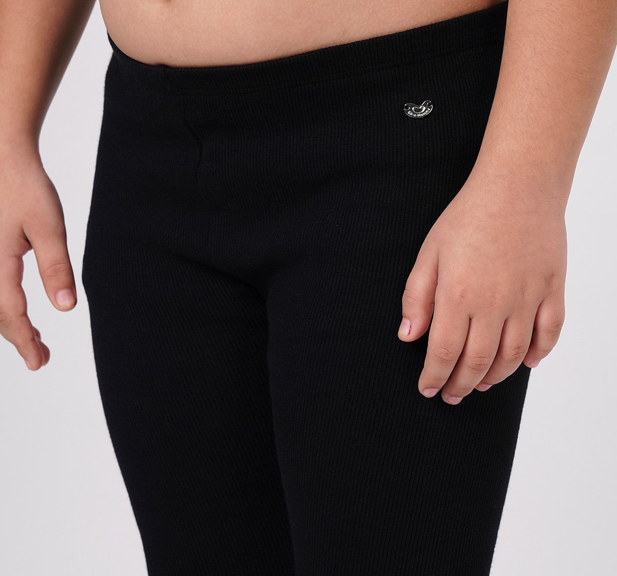 Rib Leggings 2X2 Lycra Rib Black