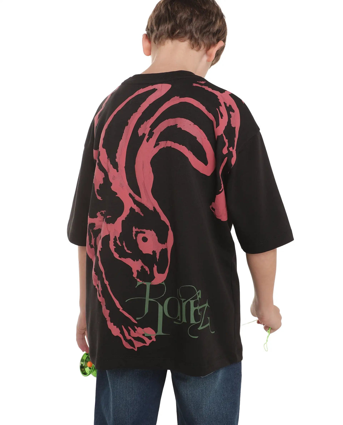 Rare Ones Boys Pete26 Cotton Blend T-Shirt - Black