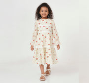 Dress with Ladder Lace Detail Multicolor