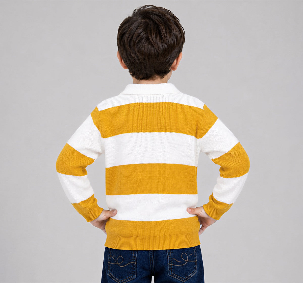 Flatknit Striper T-Shirt Yellow