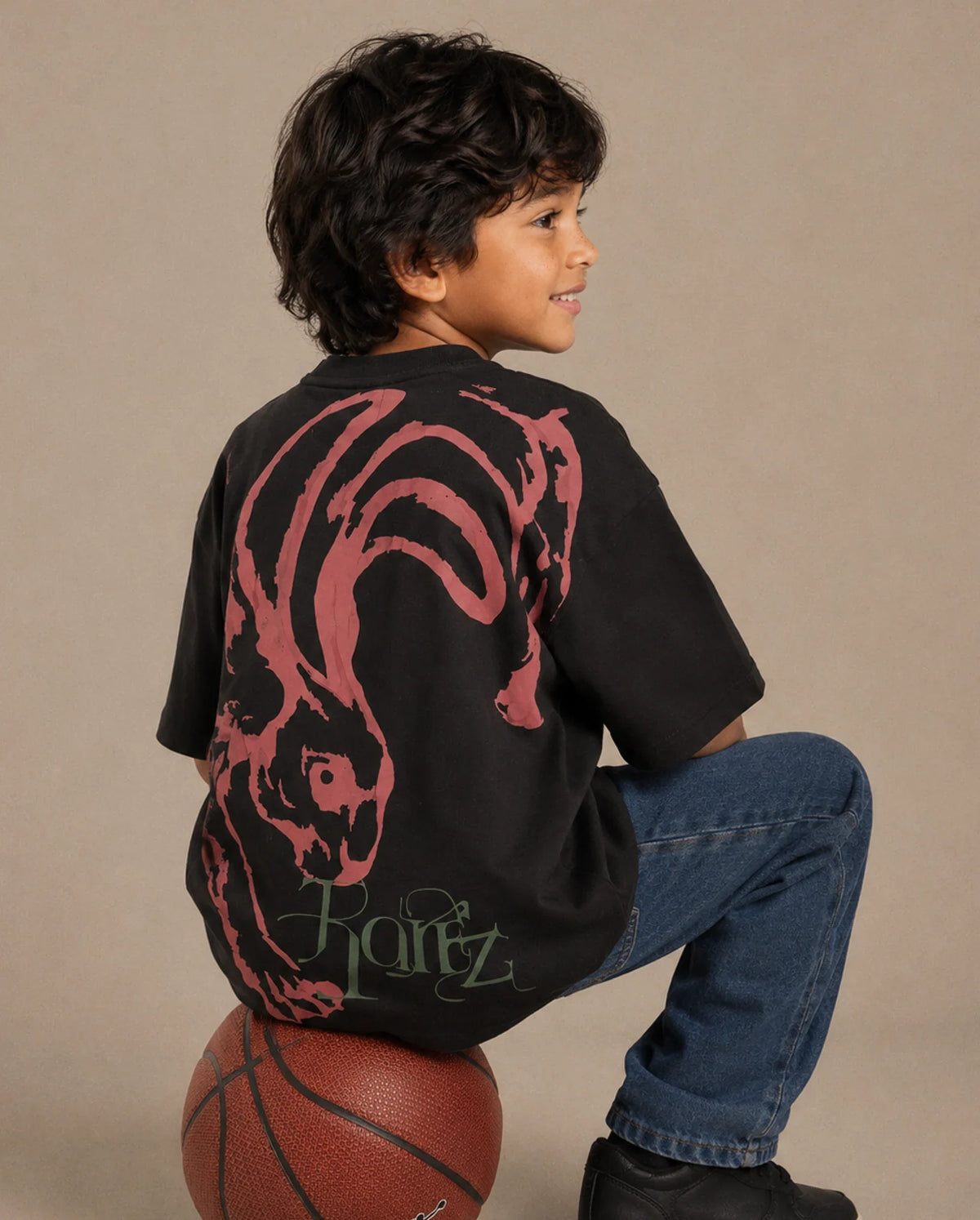 Rare Ones Boys Pete26 Cotton Blend T-Shirt - Black