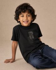 Rare Ones Boys Rovis Cotton Blend T-Shirt - Black