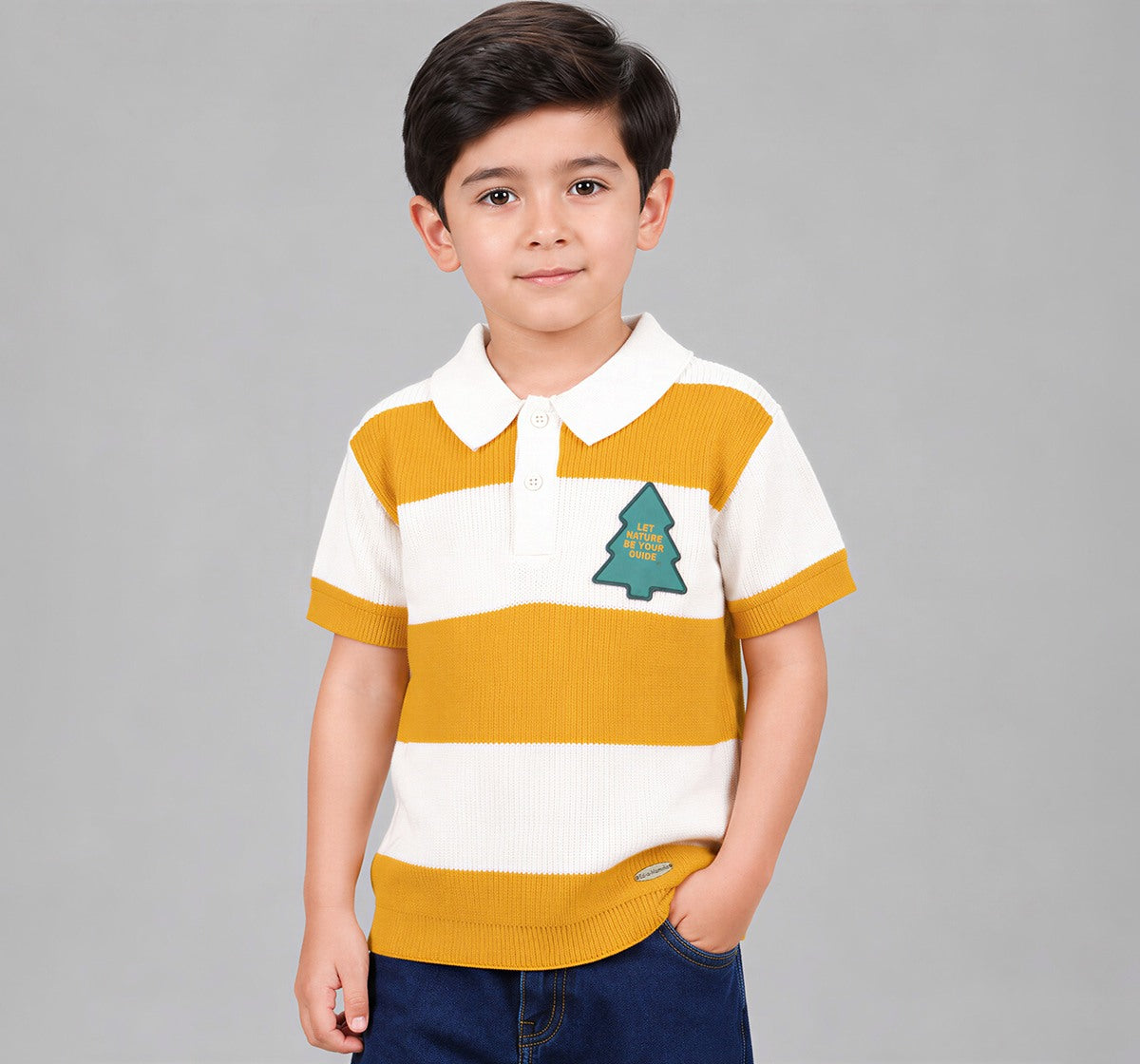 Black Embroidered Shirt Yellow