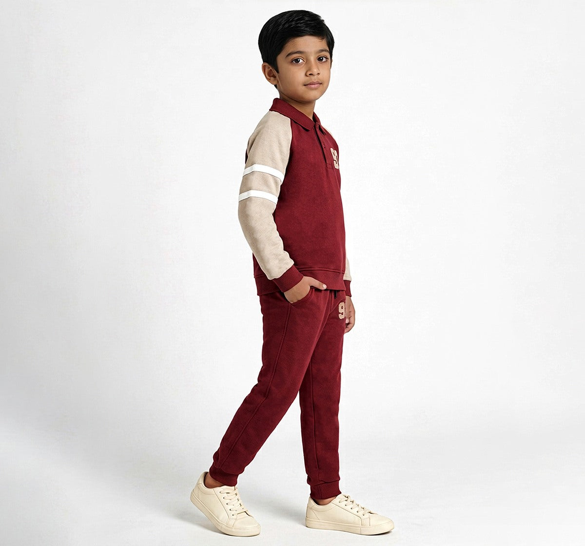 Sweatshirt & Joggers Coordinate Set Red