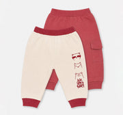 Jogger Fit Bottoms Multi Pack of 2 Brushed Looper