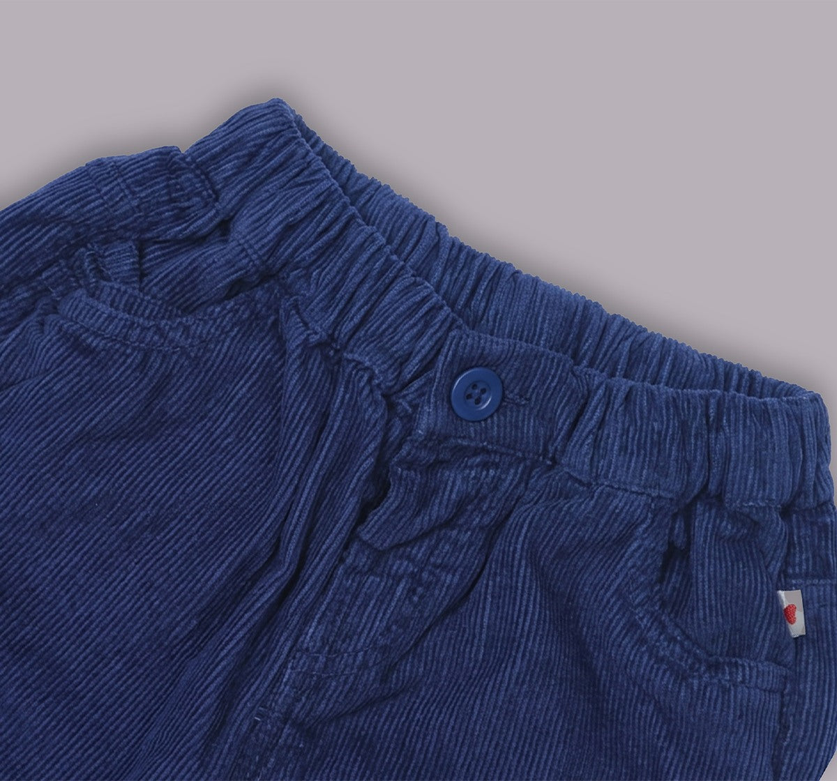 Corduroy Comfort Fit Trousers Blue