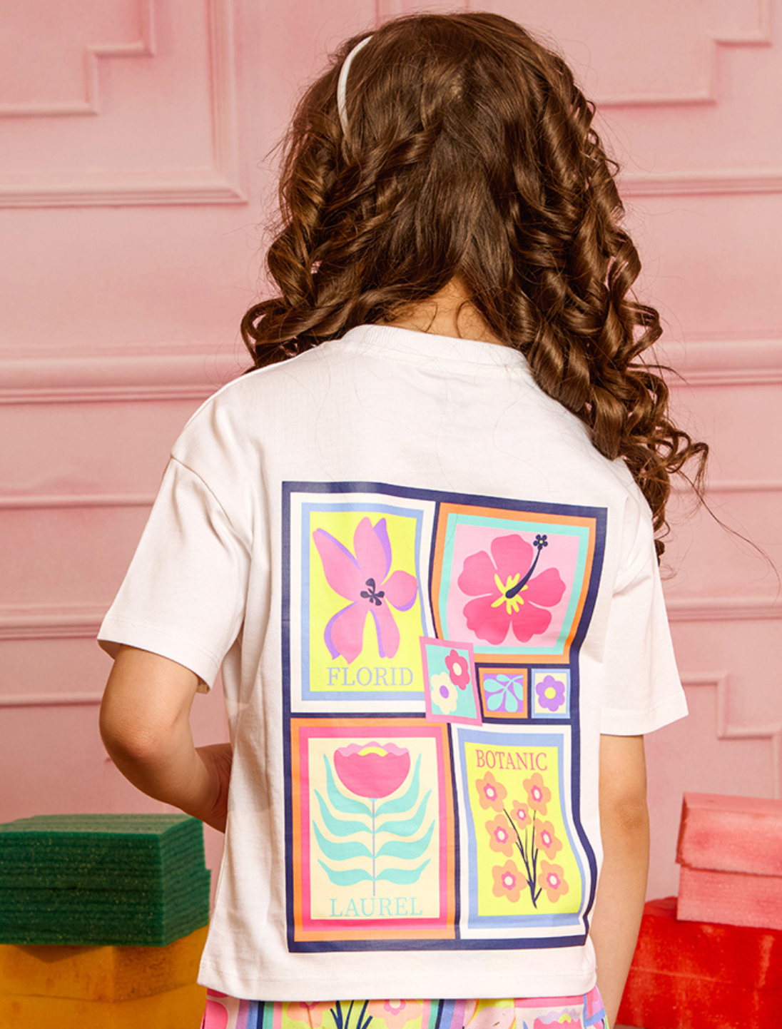 Girls Graphic Cotton Knit Boxy Fit Top
