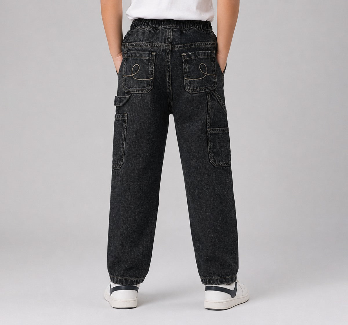 Denim Bottom with Carpenter Details Blue