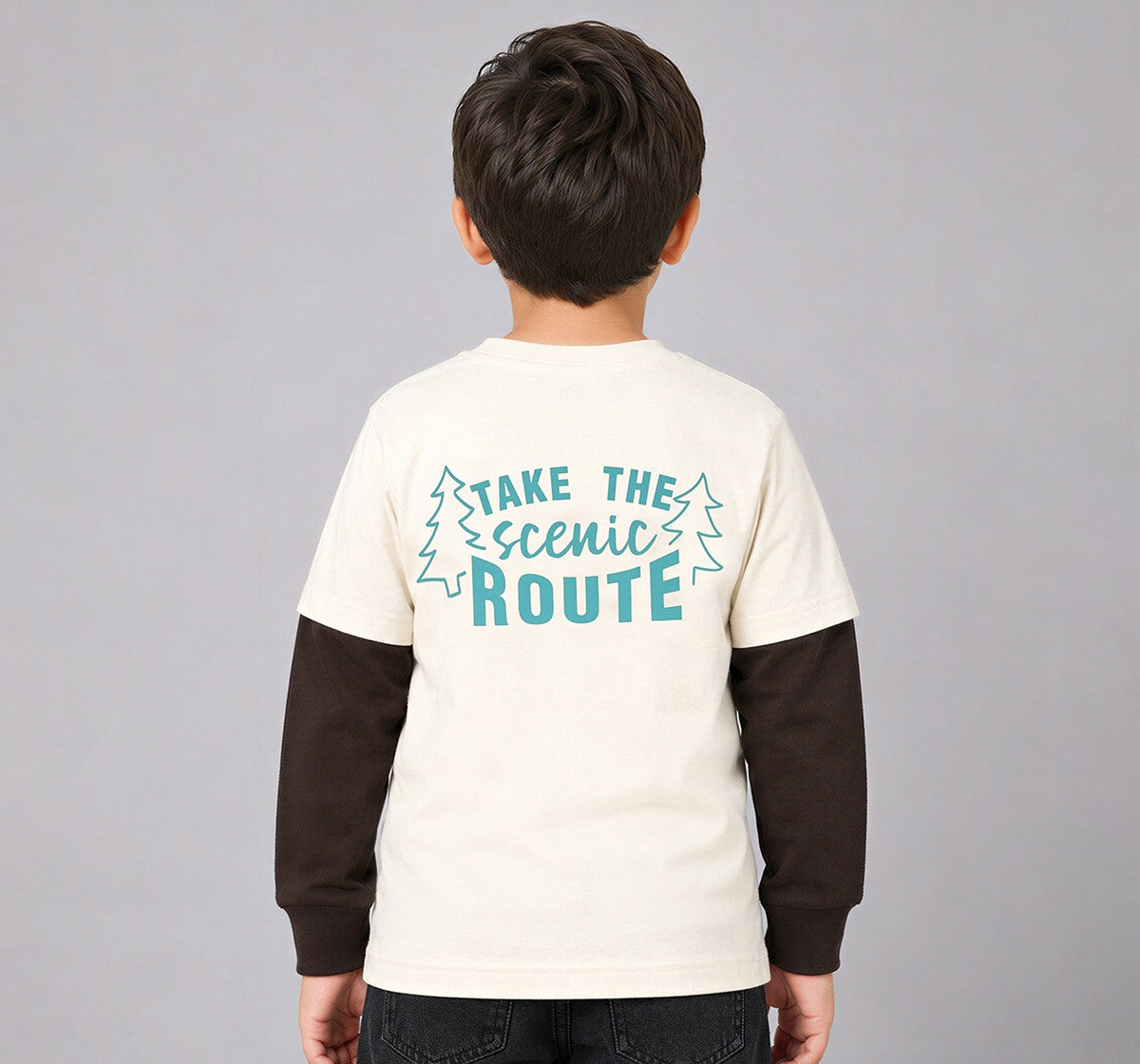 Doctor Sleeves T-Shirt Withprint On Back Beige