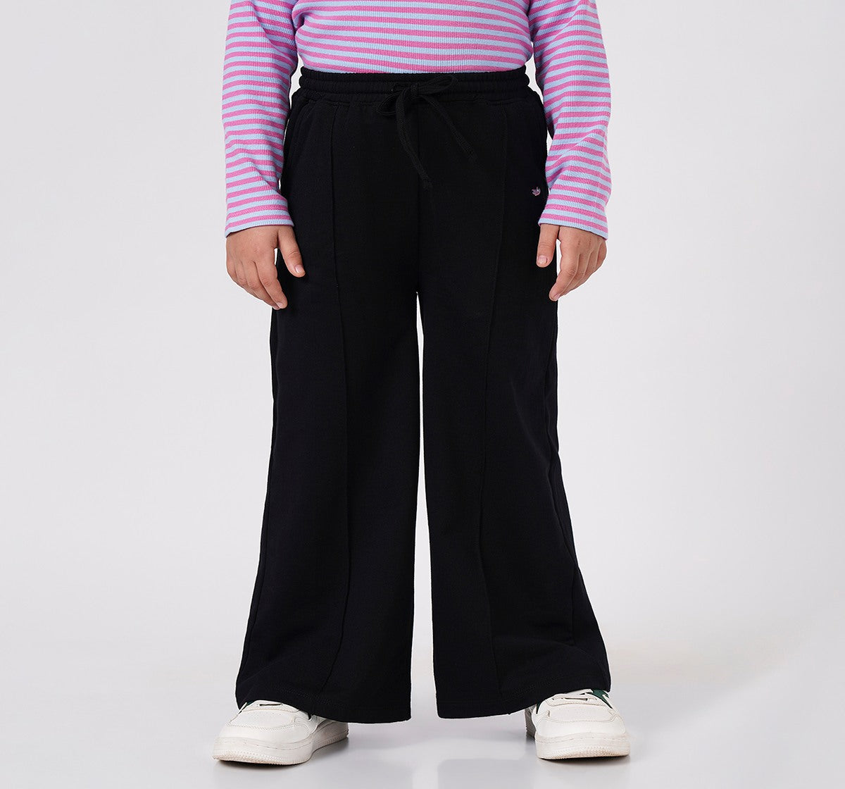 Wide Leg Joggers Black