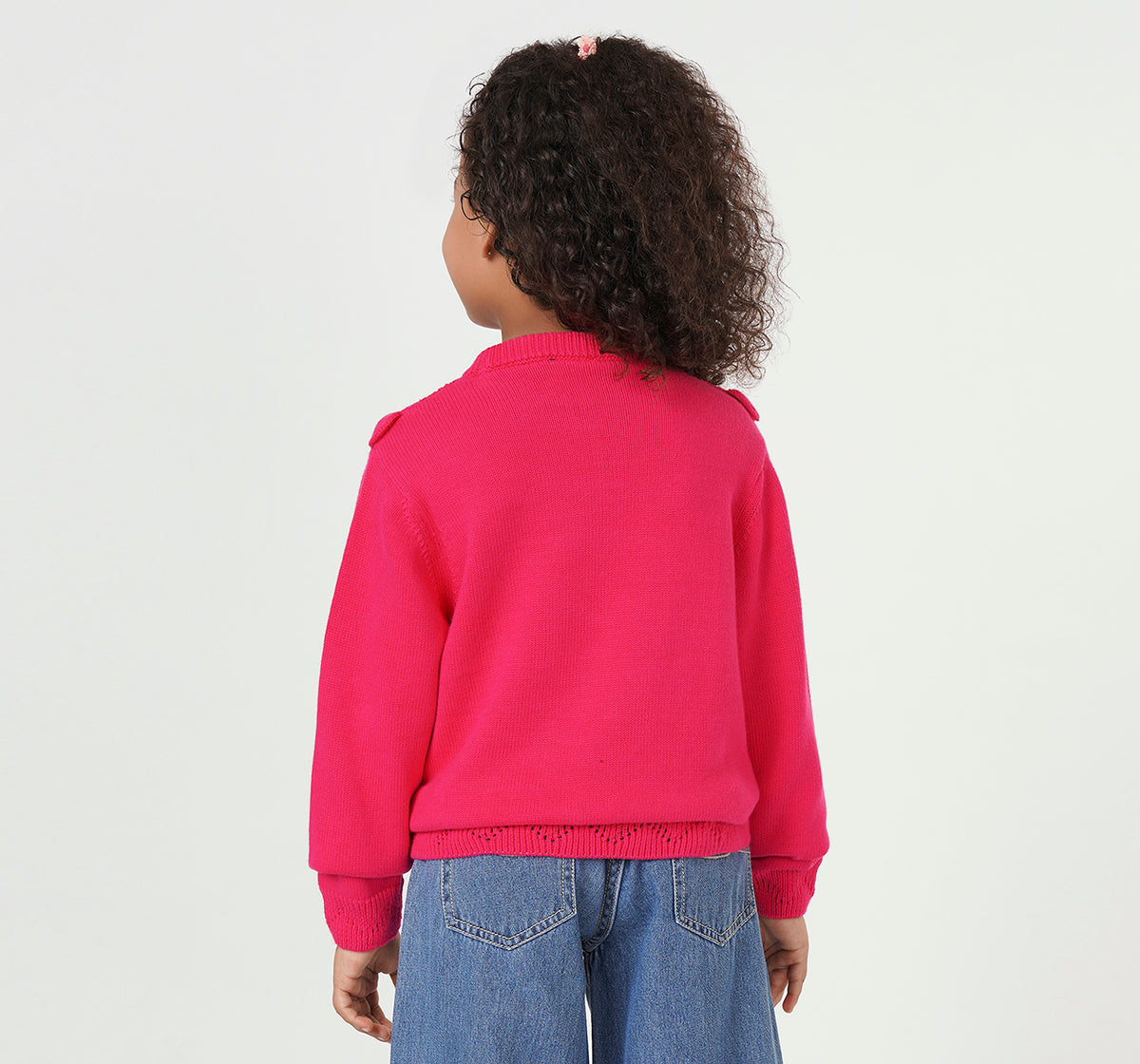 Sweater with Ruffles Pink