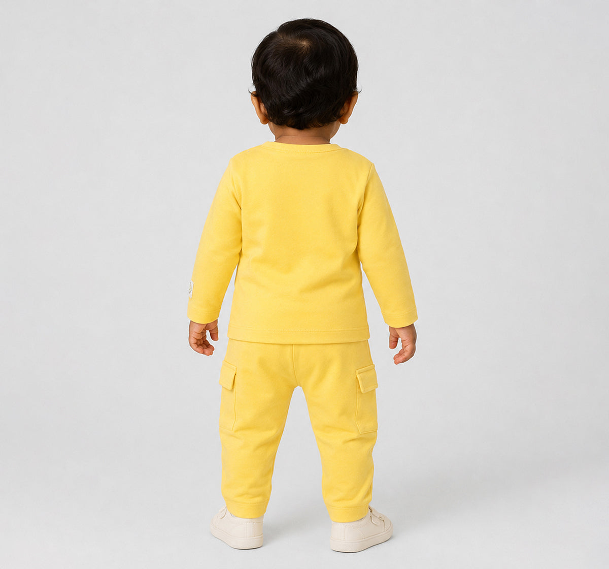 T-Shirt with Applique & Bottoms Set Yellow